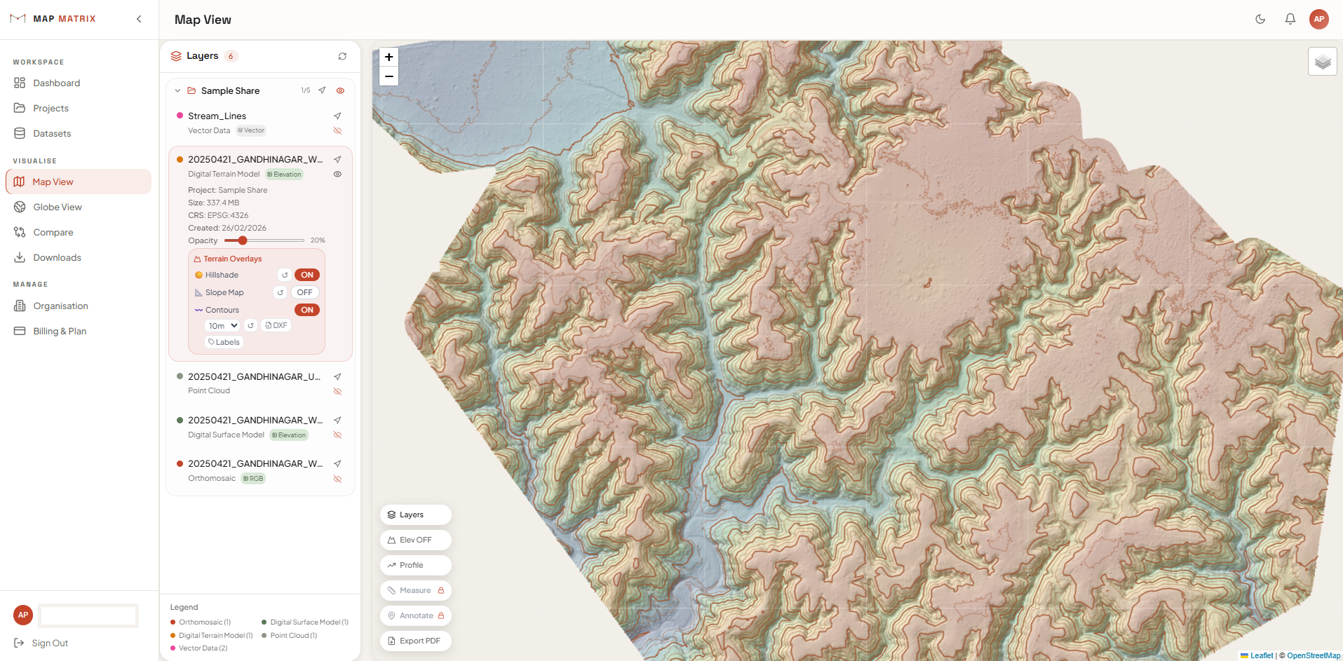 State Mapping Matrix Technology MapMatrix - Aerial Intelligence Platform
